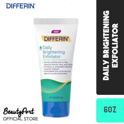 Differin Daily Brightening Exfoliator, for Acne Prone Skin, 6 oz