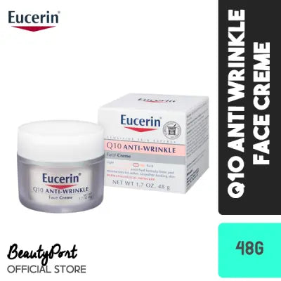 Eucerin Q10 Anti-Wrinkle Sensitive Skin Face Creme, 1.7 OZ