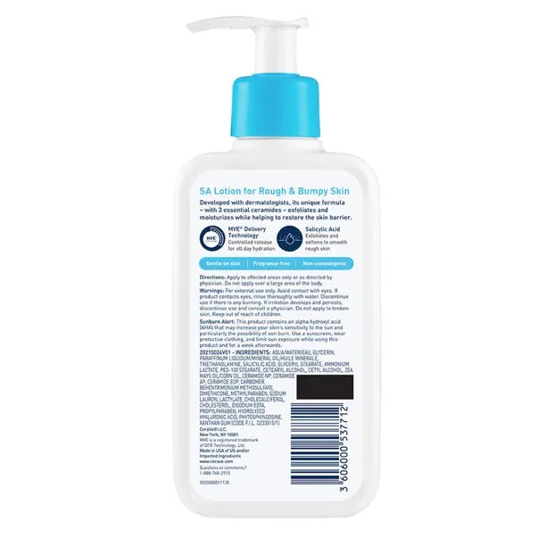 (US IMPORT) CeraVe SA Lotion For Rough & Bumpy Skin 8 Oz.
