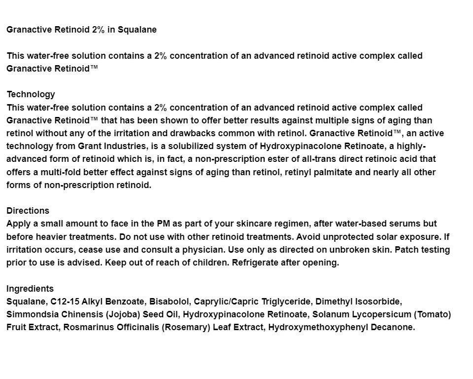 The Ordinary Granactive Retinoid 2% in Squalane