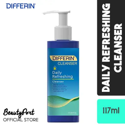 Differin Daily Refreshing Face Wash Cleanser, Gentle Skin Care for Acne Prone Sensitive Skin